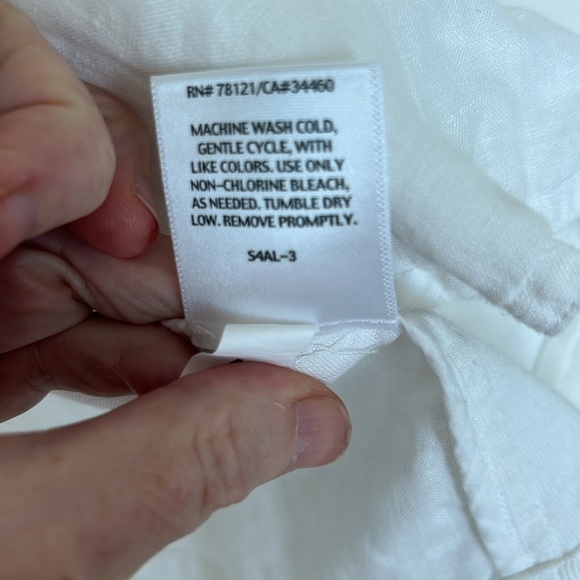 Eileen Fisher White Linen Blazer - Picture 11 of 11